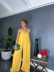 Flowy Wide Leg Jumpsuit - GlassHouse Chic