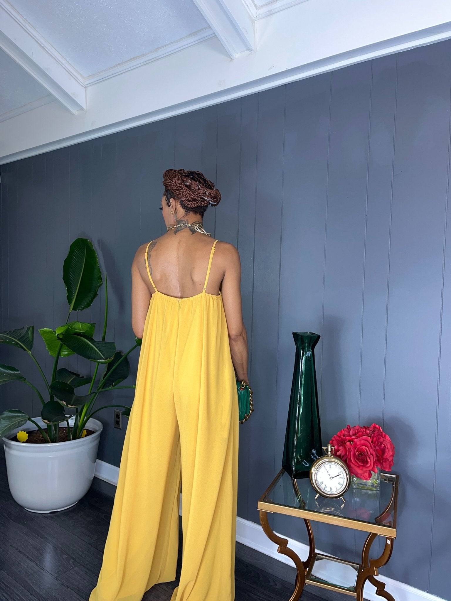 Flowy Wide Leg Jumpsuit - GlassHouse Chic