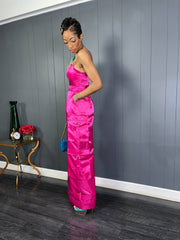 Pink Sexy Utility Jumpsuit - GlassHouse Chic