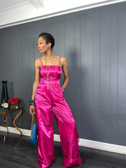 Pink Sexy Utility Jumpsuit - GlassHouse Chic