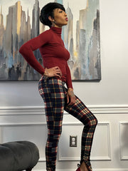 Plaid leggings - GlassHouse Chic