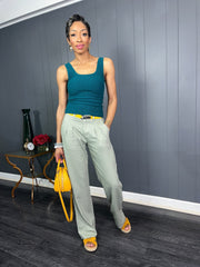 Sage Linen Pants - GlassHouse Chic