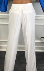 White Linen Pant - GlassHouse Chic