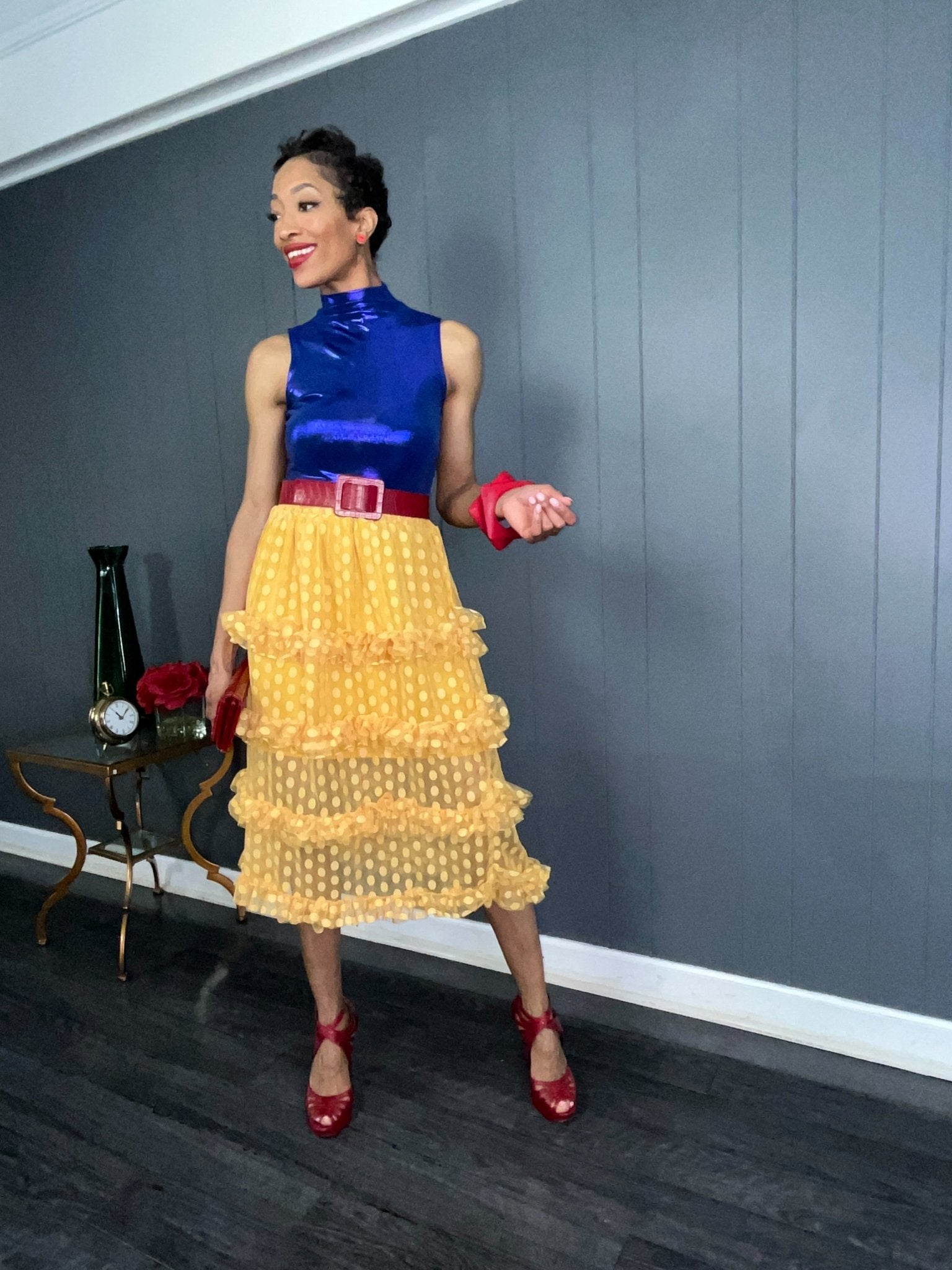 Yellow Ruffle Skirt - GlassHouse Chic