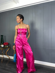 Pink Sexy Utility Jumpsuit